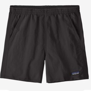Patagonia Women's Baggies Shorts Black 5" Inseam Elastic Waist M